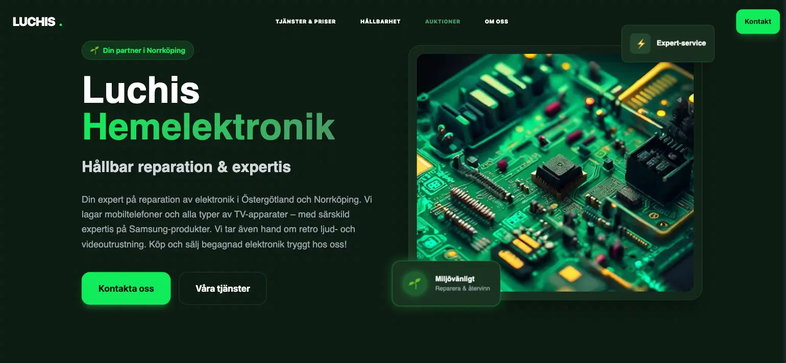 Hemsida för företag i Norrköping — Pacha Virtual webbyrå